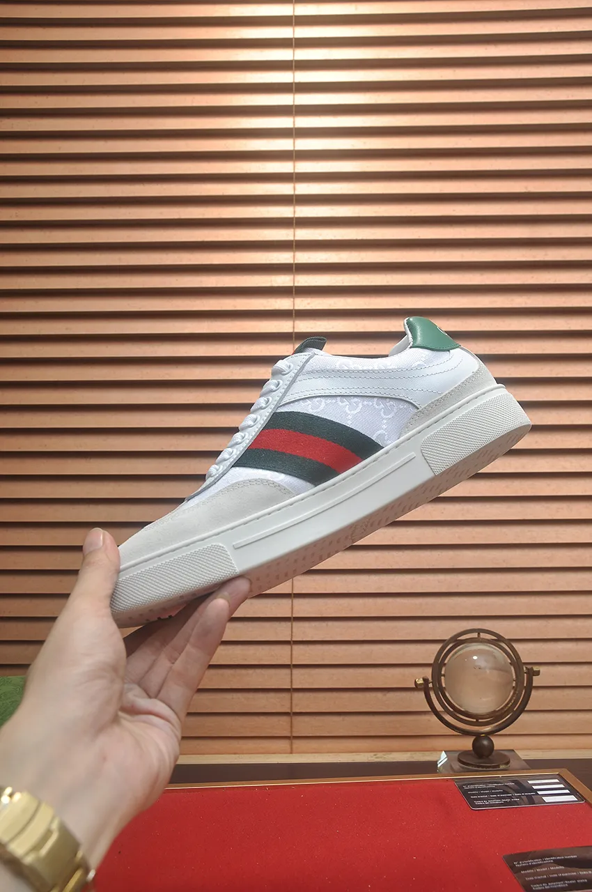 Men's men's shoes💰440💶[GUCCI] official website 1:1 men's sports shoes are now on the market. They are made of original fabric + water-dyed sheepskin lining, plus the official website original 1:1 comfortable outsole. Fashionable and versatile, super comfortable and breathable. Standard shoe size 38/45 (custom-made size 45 is non-refundable)